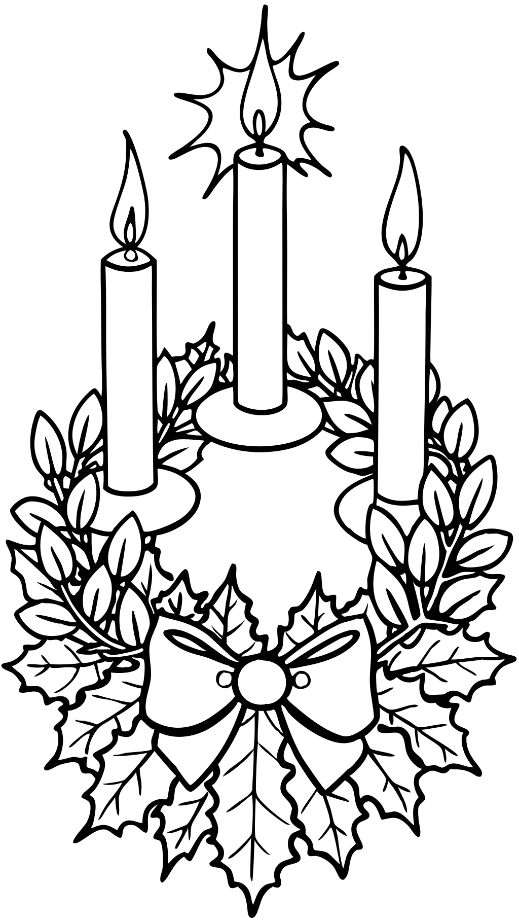 advent wreath coloring pages